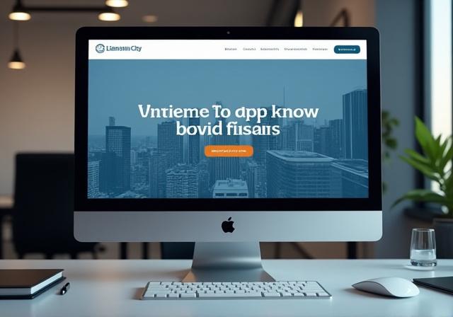 Homepage of the Lion City Ventures website on a desktop monitor.